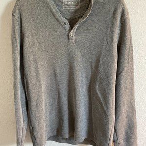 Eddie Bauer Henley, Grey, S